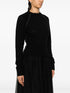 raglan-sleeves trimmed jumper